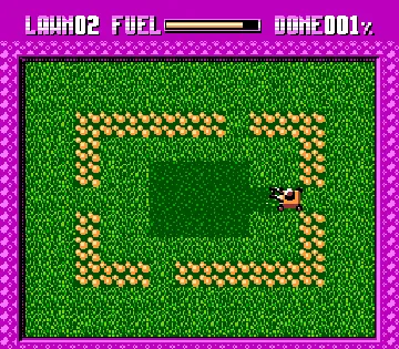 Lawn Mower (World) (Aftermarket) (Homebrew) screen shot game playing